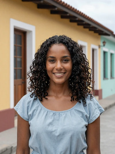 Natalia, 27, Puerto Rican single woman with auburn hair at an ocean-view cafe on Latin 312 Dating