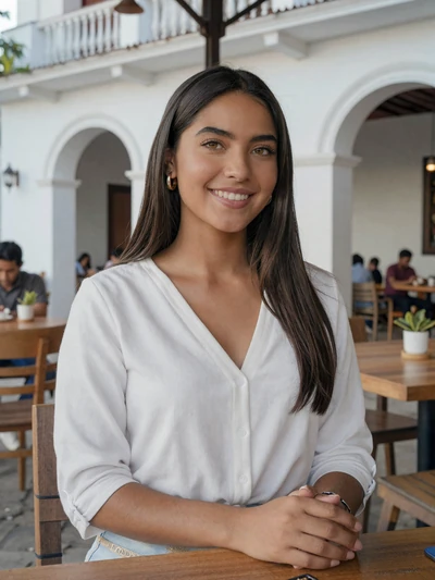 Arianna, 26, Panamanian woman from Panama City with dark hair at Casco Viejo cafe - Latin 312 Dating verified profile