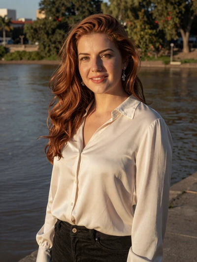 Florencia, 29, Argentinian woman from Rosario with auburn hair by the Paraná River - Latin 312 verified profile