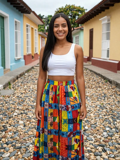 Ariadna, 23, Cuban single from Trinidad on cobblestone street with colorful colonial houses - verified dating profile