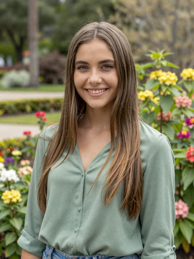 Andreina, 25, Venezuelan single from Barquisimeto with light brown hair in botanical garden - verified dating profile